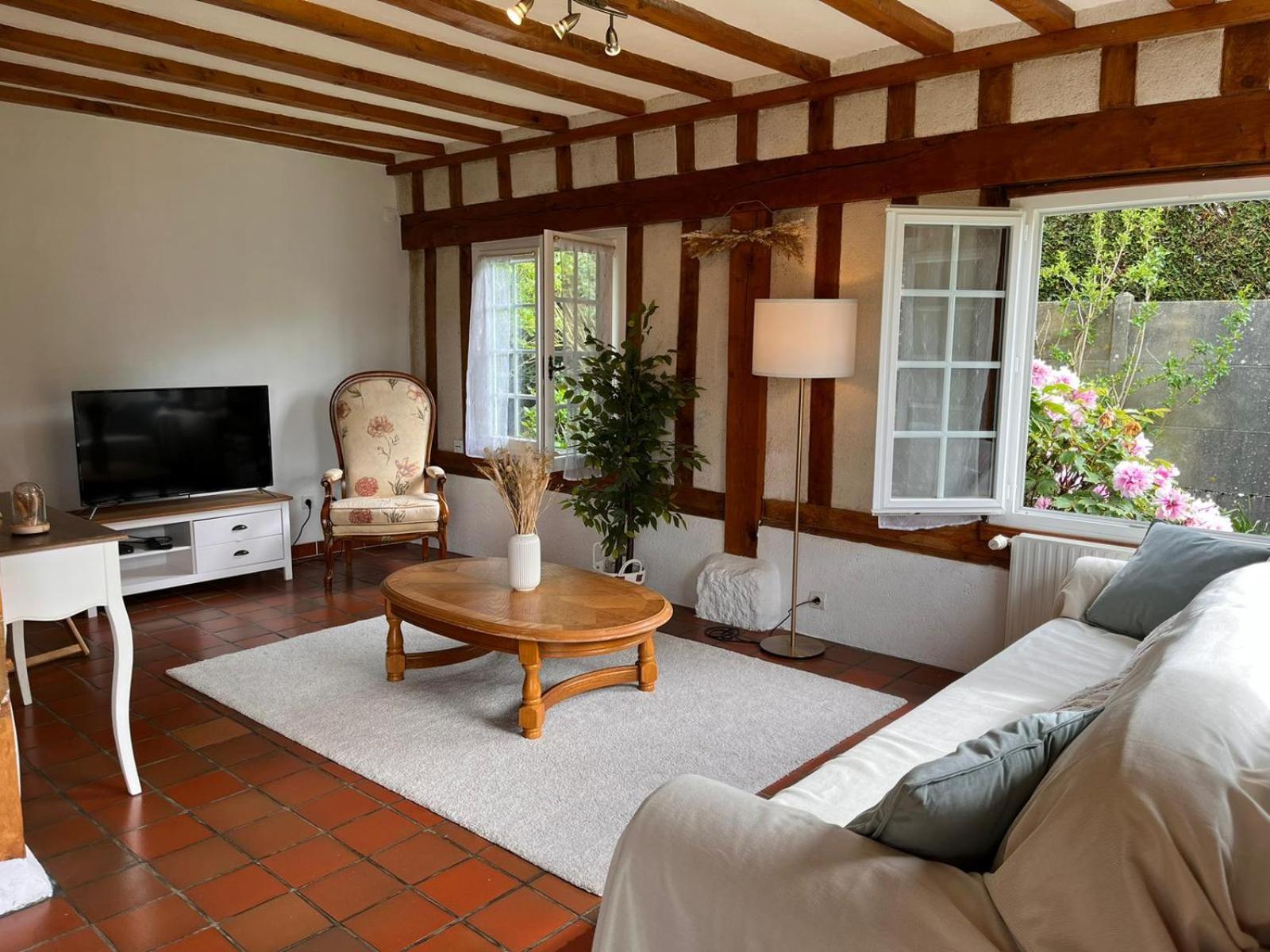 Maison 110 M² Cosy Au Calme Avec Jardin De 1000 M² Pont-Audemer Kültér fotó